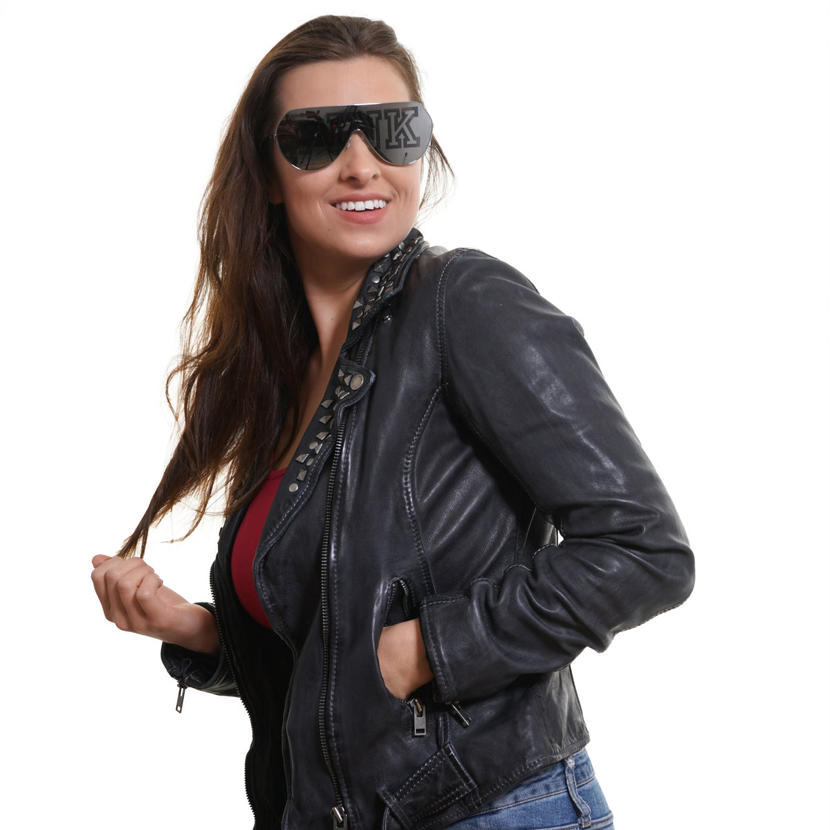 VICTORIAS SECRET SUNGLASSES blue logo