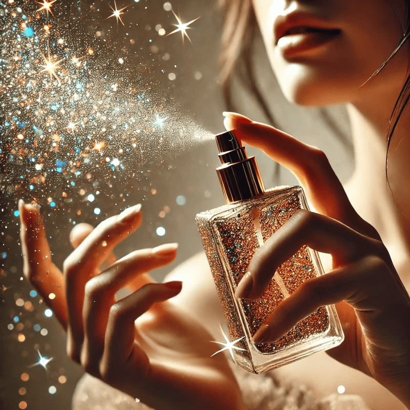 Bondi Basics Perfume Spraying lady glitter 1