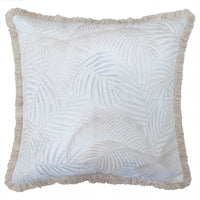 Cushion Cover-Coastal Fringe-Seminyak Biscuit-60cm x 60cm