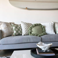 Cushion Cover-Coastal Fringe-Tall Palms Beige-60cm x 60cm