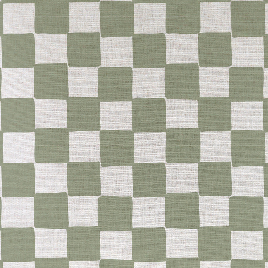 Cushion Cover-With Piping-Check Sage-45cm x 45cm