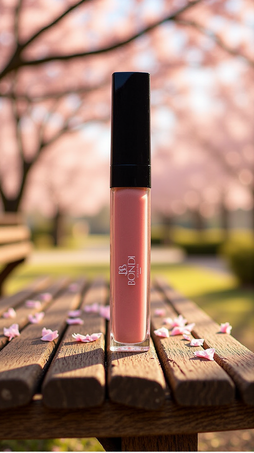 Bondi Basics Pink Lip Oil front view