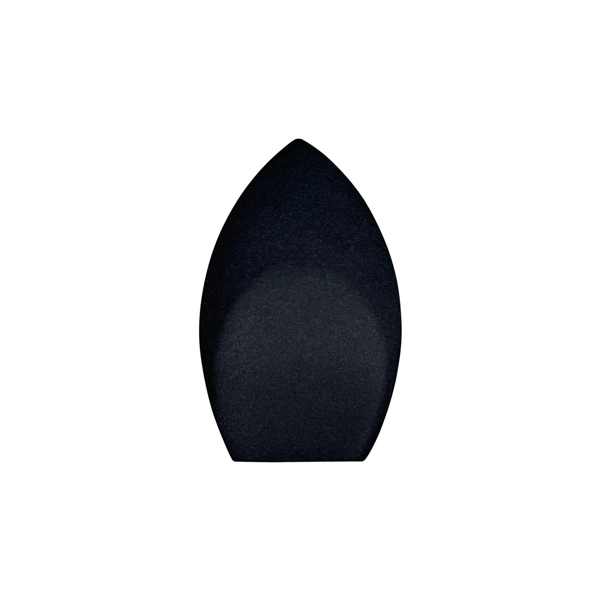 Light Touch Blender makeup sponge in sleek black with double-angled sides for precise blending and contouring. Ideal for flawless makeup application.