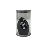 Bondi Basics Light Touch Blender in black, housed in a clear cylindrical case. Ideal makeup sponge for blending, contouring, and highlighting.