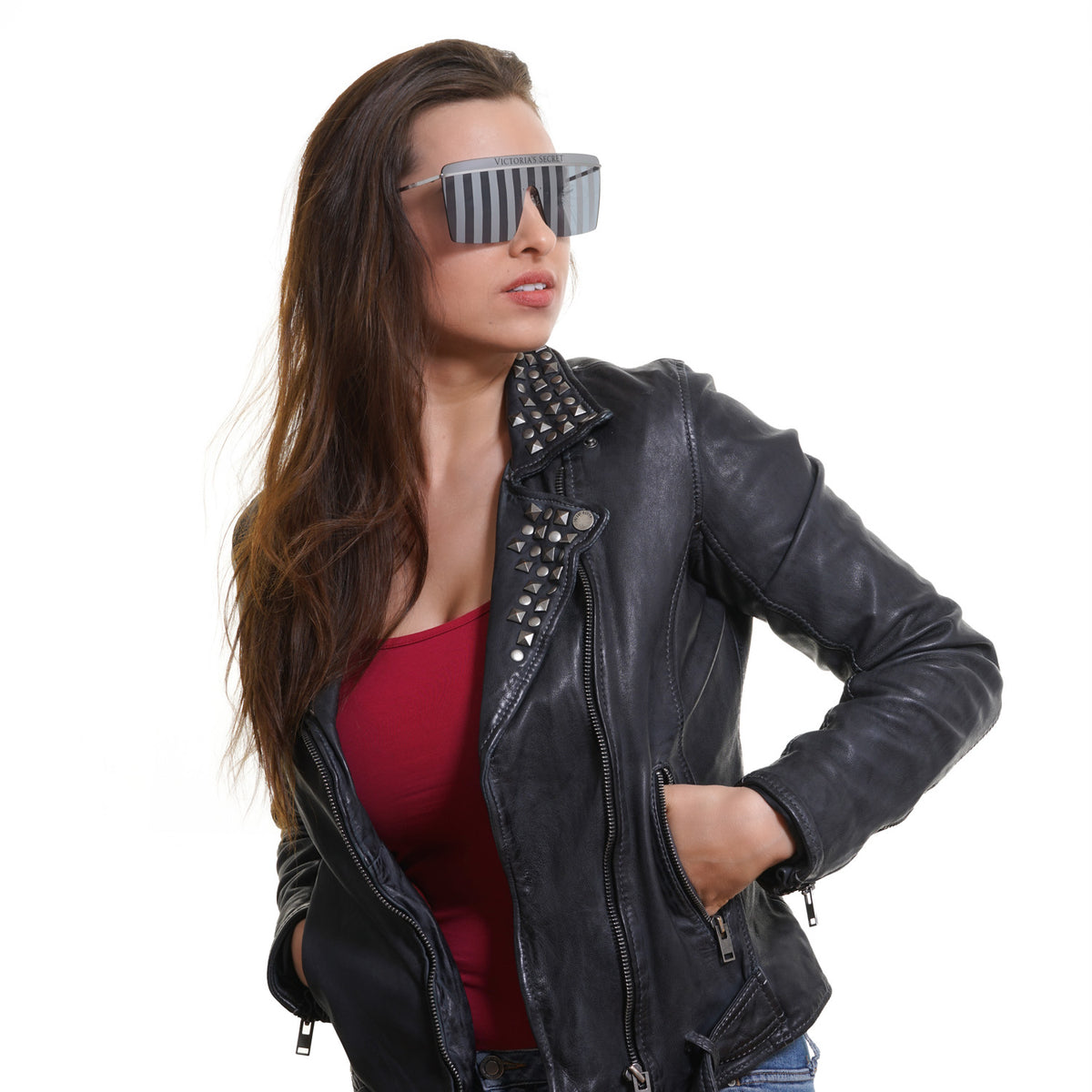 VICTORIAS SECRET SUNGLASSES blue stripes