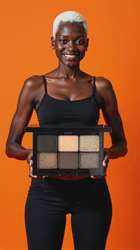 Bondi Basics 6-Shade Creamy Eyeshadow Palette woman holding